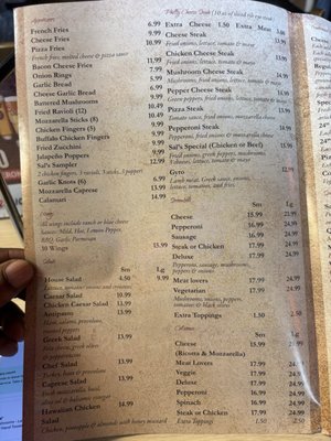 Menu photo 3 Sal's Pizza Smithfield, VA