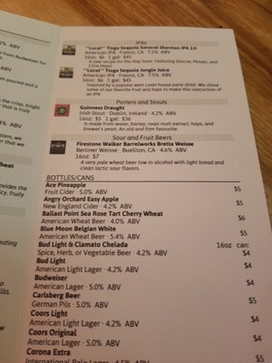 Menu photo 5 Neighbors Tap & Cook House Clovis, CA