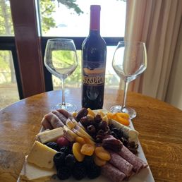 The charcuterie and wine sent to our room from a family member! The charcuterie and wine sent to our room from a family member!