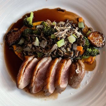 Lorena's - Duck breast with wild rice - French Near Me - Maplewood, New Jersey Lorena's - Duck breast with wild rice - French Near Me - Maplewood, New Jersey