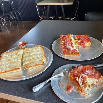 Via 313 Pizza - Via 313, The Detroiter, garlic cheese sticks, mmmm good! - Pizza Near Me - Orem, Utah Via 313 Pizza - Via 313, The Detroiter, garlic cheese sticks, mmmm good! - Pizza Near Me - Orem, Utah