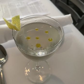 Bari Ristorante - Not sure the exact name but it's a martini with basil oil.  Loved it - Italian Near Me - Memphis, Tennessee