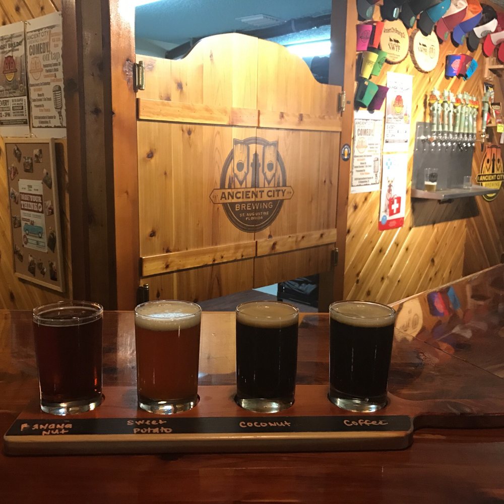 Ancient City Brewing - Don't know what to get??? Try a flight!!! - Breweries Near Me - St. Augustine, Florida Ancient City Brewing - Don't know what to get??? Try a flight!!! - Breweries Near Me - St. Augustine, Florida