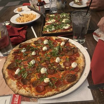 Pizza Rock - Sweet grandma in the top , Vodka pie on the bottom. - Pizza Near Me - Henderson, Nevada Pizza Rock - Sweet grandma in the top , Vodka pie on the bottom. - Pizza Near Me - Henderson, Nevada