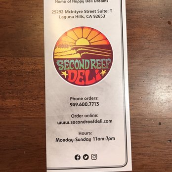 Second Reef Deli - Delis Near Me - Laguna Hills, California Second Reef Deli - Delis Near Me - Laguna Hills, California