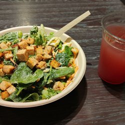 CoreLife Eatery - Build your own bowl/cranberry cayenne lemonade