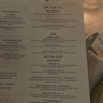 La Vie - Menu - Cocktail Bars Near Me - Washington, DC, District of Columbia