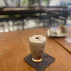 The Pitted Date - Iced hibiscus latte