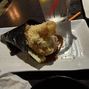 Sushi Martini - Crunch shrimp tempura hand roll - Japanese Near Me - Rancho Cucamonga, California