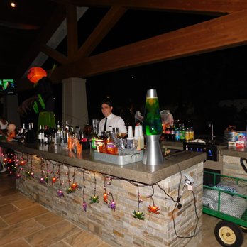 The Mobile Barkeep - Backyard Set Up at A Halloween Party - Bartenders Near Me The Mobile Barkeep - Backyard Set Up at A Halloween Party - Bartenders Near Me