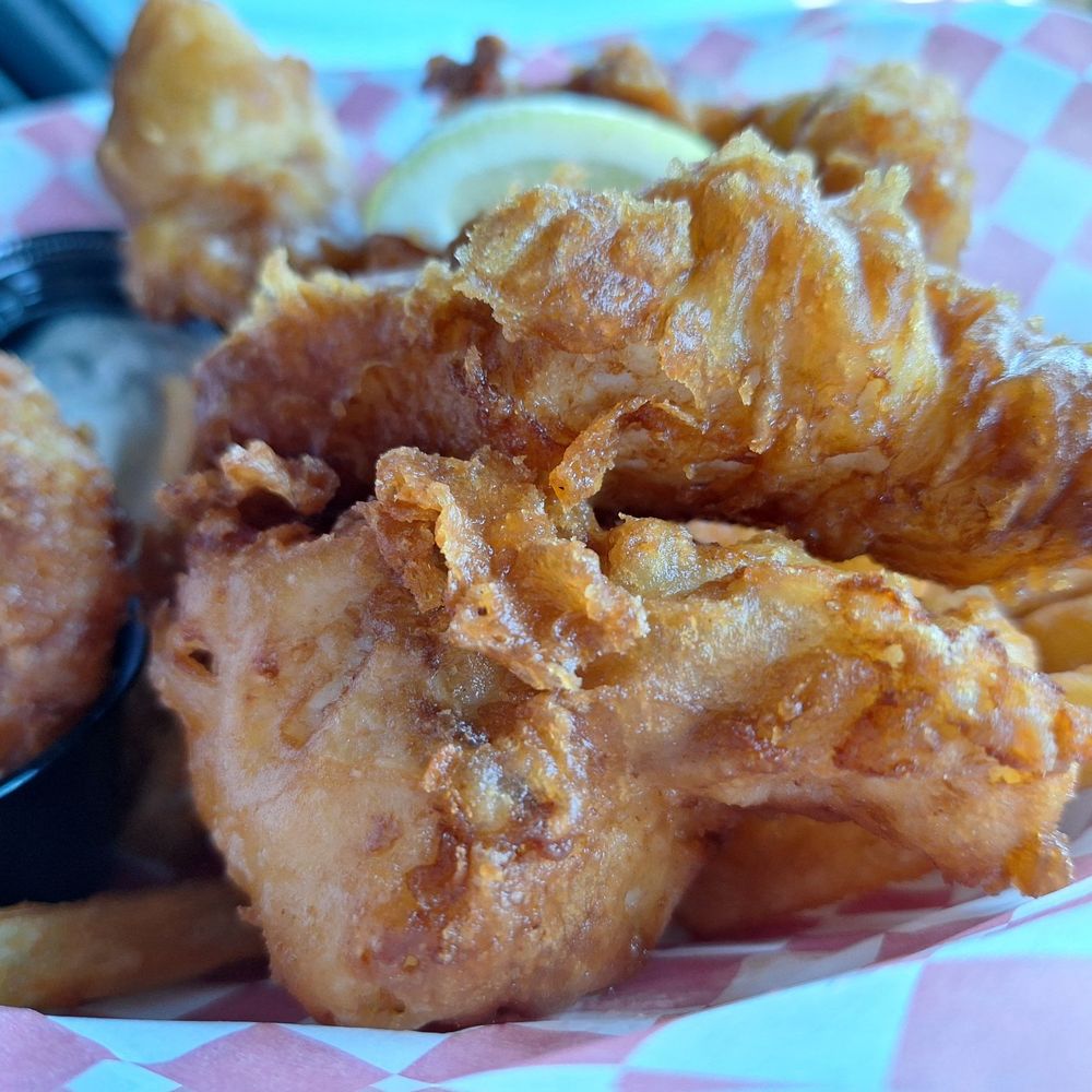 Sea Baron Fish & Chips - Close-up of halibut portions - Food Trucks Near Me - Garibaldi, Oregon Sea Baron Fish & Chips - Close-up of halibut portions - Food Trucks Near Me - Garibaldi, Oregon