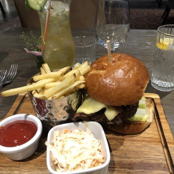 Kings Head Hotel - Skinny fries and the house burger. The meat was spiced    and had fresh parsley throughout. - Hotels Near Me - Cirencester, GLS