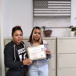 Law Offices of Sergio Siderman - Here with my daughter at Sergio's office picking up her work permit