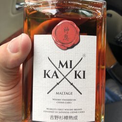 Kamiki Japanese whiskey finished in cedar cask