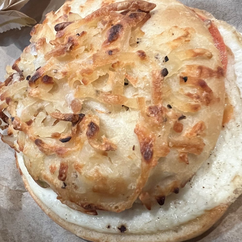 Einstein Bros. Bagels - Hash and cheese bagel - Bagels Near Me - Fresno, California Einstein Bros. Bagels - Hash and cheese bagel - Bagels Near Me - Fresno, California