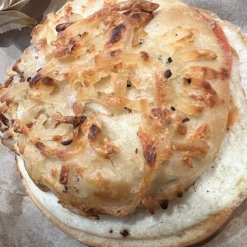 Einstein Bros. Bagels - Hash and cheese bagel - Bagels Near Me - Fresno, California Einstein Bros. Bagels - Hash and cheese bagel - Bagels Near Me - Fresno, California