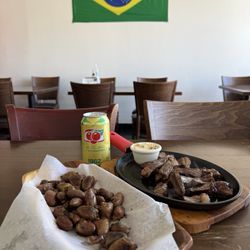 Cantinho Brasileiro - Chicken Hearts + Picanha sides with Guaraná