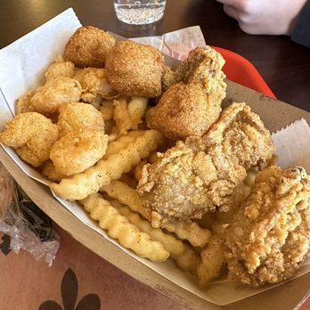 The Rougaroux - Shrimp/oyster basket - Cajun/Creole Near Me - Birmingham, Alabama The Rougaroux - Shrimp/oyster basket - Cajun/Creole Near Me - Birmingham, Alabama