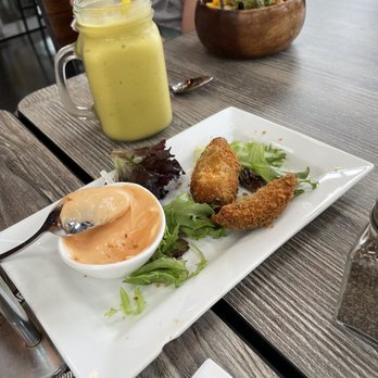 Avocado Theory - Avocado fries with spicy aioli for dipping - American Near Me - Tinley Park, Illinois Avocado Theory - Avocado fries with spicy aioli for dipping - American Near Me - Tinley Park, Illinois