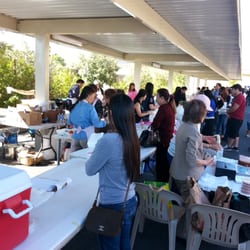 Chaiya Meditation Monastery Monthly Food Fair - People waiting for their foods!