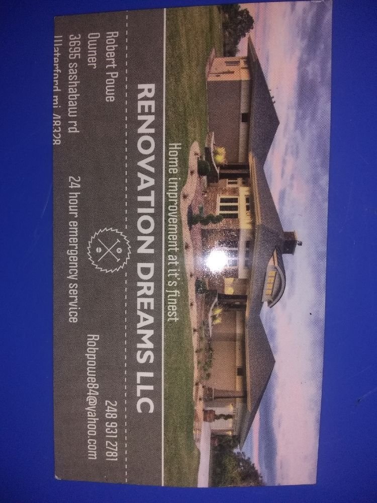 Slide of Renovation Dreams