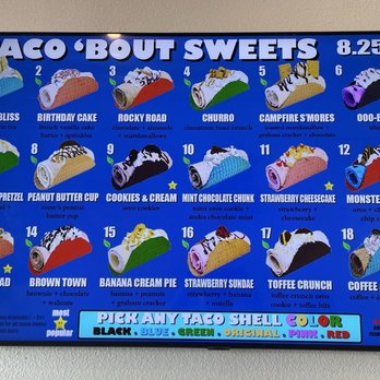 Taco ‘Bout Sweets - Great menu options... - Ice Cream & Frozen Yogurt Near Me - Redlands, California