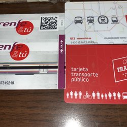 Metro de Madrid - Tourist travel card for unlimited rides.