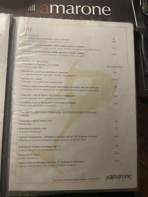 Menu photo 3 All'Amarone Wine Tasting Venezia, VE Menu photo 3 All'Amarone Wine Tasting Venezia, VE