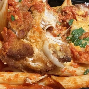 What'Sub - Chicken Parm with pasta - Italian Near Me - Deerfield Beach, Florida