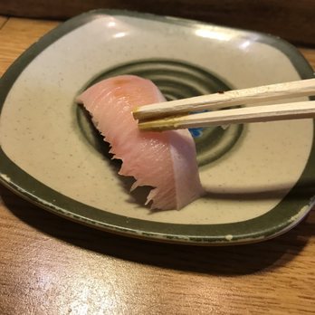 Sushi Tomi - Lightly brushed hamachi toro nigiri - Sushi Bars Near Me - Mountain View, California