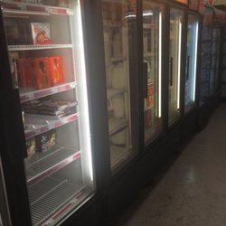 Family Dollar - Small frozen and cold section.