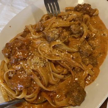 Restaurant Gastrognome - Sausage Fettuccini pasta - New American Near Me - Idyllwild, California