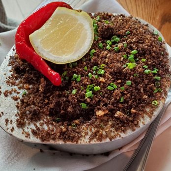 Aba - Black garlic shrimp scampi - Mediterranean Near Me - Chicago, Illinois