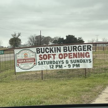 Buckin Burger - They say they are adding Mondays and Tuesdays as well. And more days to come. - Burgers Near Me - Brenham, Texas