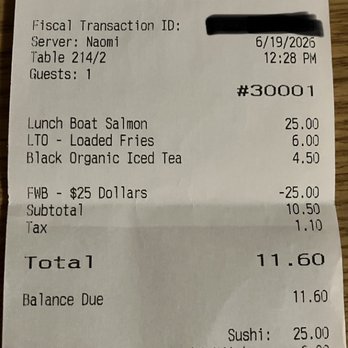 Benihana - Receipt before tip - Teppanyaki Near Me - Arcadia, California Benihana - Receipt before tip - Teppanyaki Near Me - Arcadia, California