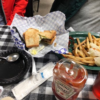 Lovick's Cafe - a sandwich and fries on a table - Breakfast & Brunch Near Me - Kinston, North Carolina