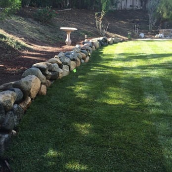 Mr. Martinez Landscaping - A natural rock wall and new sod - Landscaping Near Me - Vista, California Mr. Martinez Landscaping - A natural rock wall and new sod - Landscaping Near Me - Vista, California