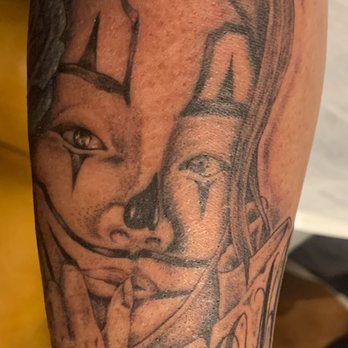 Que Diablos Tattoo - Nice Chicano Tattoo black and grey with a blue rose. Tattoo by Diego - Tattoo Near Me - Portland, Oregon Que Diablos Tattoo - Nice Chicano Tattoo black and grey with a blue rose. Tattoo by Diego - Tattoo Near Me - Portland, Oregon