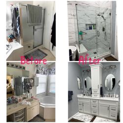 OCEANO KITCHEN AND BATH - Master before/after