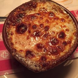 Baked French Onion Soup in a Crock
