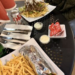 Hummus Bean - Pita Beef Kabob Wrap and Gyro Greek Fries