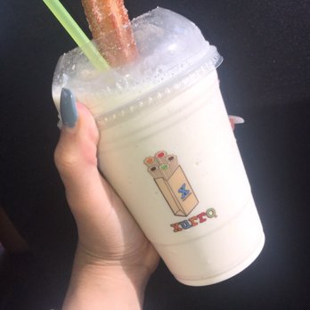 Xurro - Horchata shake with a churro - Desserts Near Me - Chicago, Illinois