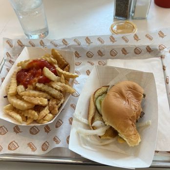 Fifty West Burger Bar- Chillicothe - Double cheeseburger. They said it started as a 5oz patty but my double needed up like a 6 oz burger. Small but served hot and flavorful - Burgers Near Me - Chillicothe, Ohio Fifty West Burger Bar- Chillicothe - Double cheeseburger. They said it started as a 5oz patty but my double needed up like a 6 oz burger. Small but served hot and flavorful - Burgers Near Me - Chillicothe, Ohio