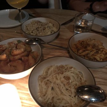 Lilia - Pastas again - Spaghetti, Mafaldini, Rigatoni Diavola, and Fettuccine - Italian Near Me - Brooklyn, New York