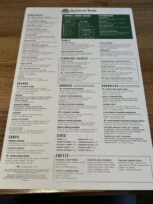 Menu photo 2 The Greene Turtle Tampa Bay, FL Menu photo 2 The Greene Turtle Tampa Bay, FL