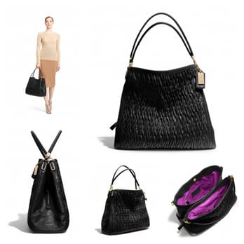 Coach - Coach Madison Twisted-Leather Phoebe in Black - Accessories Near Me - Wichita, Kansas Coach - Coach Madison Twisted-Leather Phoebe in Black - Accessories Near Me - Wichita, Kansas
