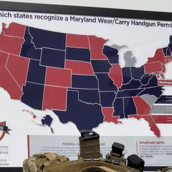 Gilbert Indoor Range - Maryland carry permit map.