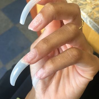 Ij Nail Spa - These nails are glued to my skin  WTF!! - Nail Salons Near Me - Compton, California