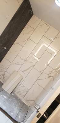 Bathroom Remodel - Shower, tiling, wallpapering, wall painting Bathroom Remodel - Shower, tiling, wallpapering, wall painting