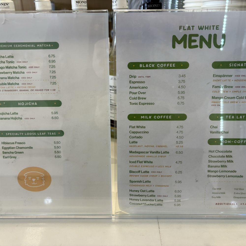 Flat White Coffee - menu - Cafes Near Me - Cypress, California Flat White Coffee - menu - Cafes Near Me - Cypress, California